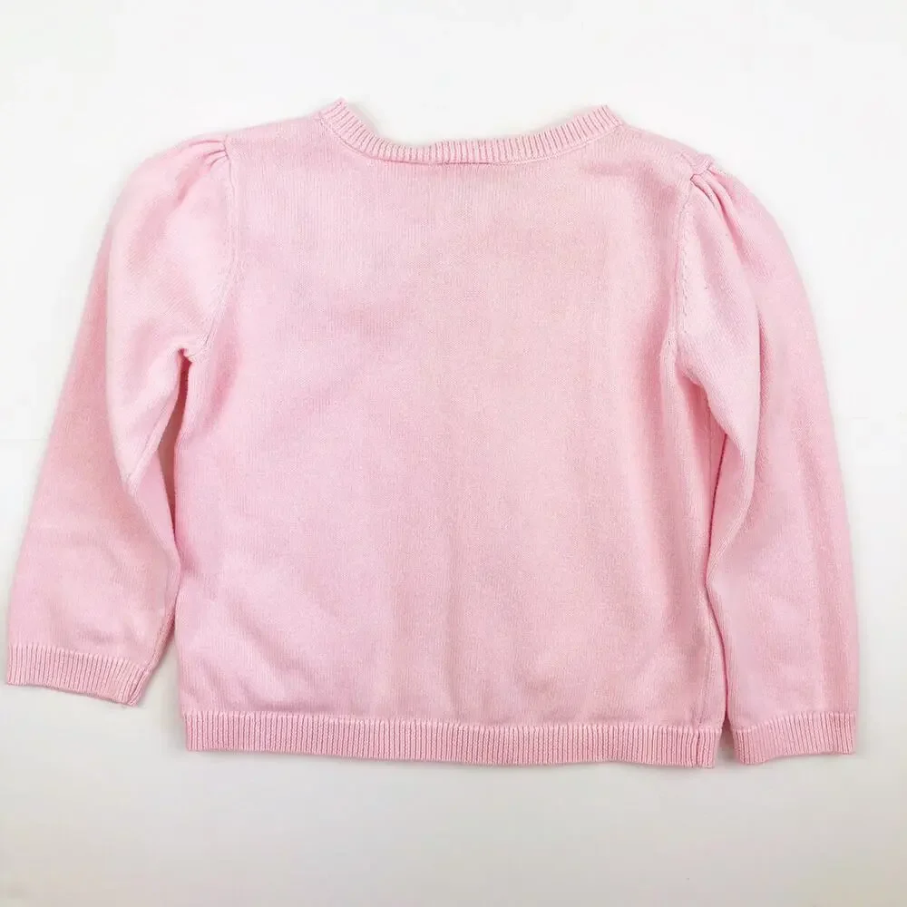 Gymboree Pink Butterfly Cardigan Sweater Size 18-24 Months